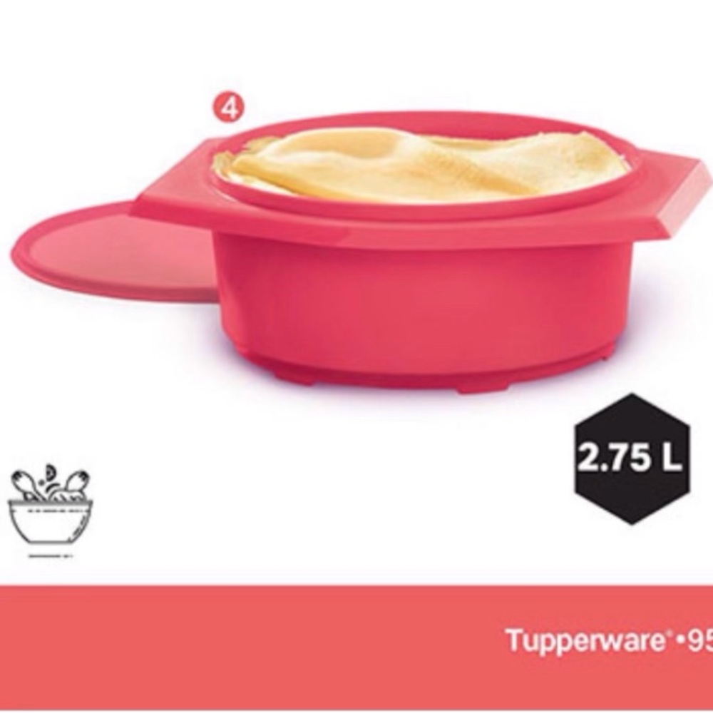 Tupperware Large Tortilla Keeper Emberglow